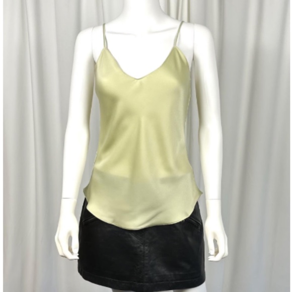 Polo Ralph Lauren Sheer Satin Camisole Lingerie Tank Top in Soft Pastel Green XS - Picture 4 of 10